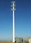 High Strength Corrosion Resistant Single Tube Tower Supports 4G 5G Equipment