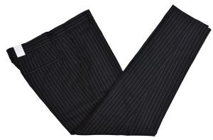 Wholesale Black Stripe Mens Slim Fit Suit Trousers Wedding Tuxedo Costomer Made T/R Fabric from china suppliers
