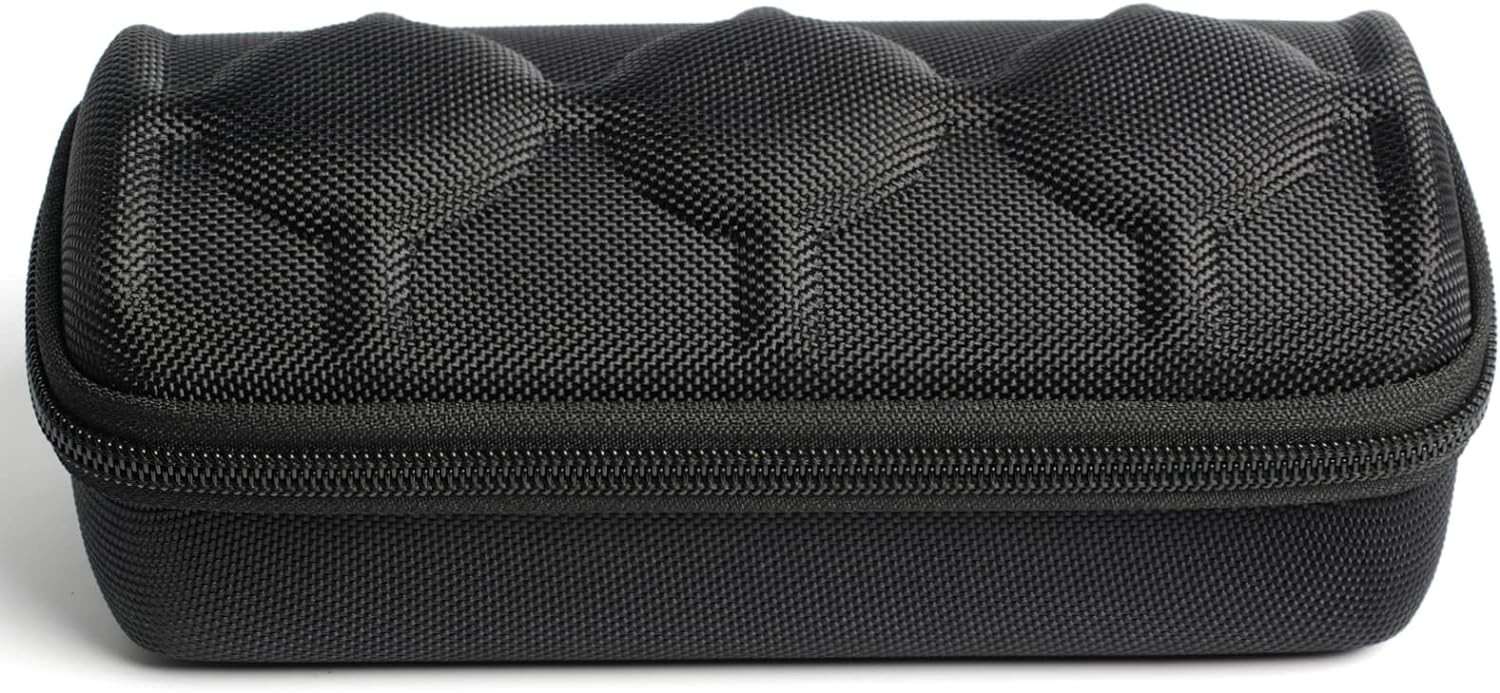 3 watch travel case roll, Hard watch carry case roll display storage holder box with soft foam pillows snug fit all size