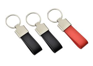 Wholesale Customized Logo Leather Key Chains Zinc Alloy Laser Engraving Mini Key Holder from china suppliers