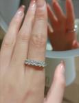 Oval Eternal Lab Grown Diamond Rings For Wedding Gift Proposal Ring