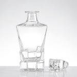 Customize 750ml High White Glass Bottle for Whiskey Water Wine Liquor Vodka