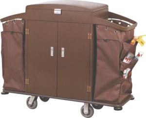 Wholesale Paint Coating Hotel Housekeeping Trolley With Lid And Lockable Door from china suppliers