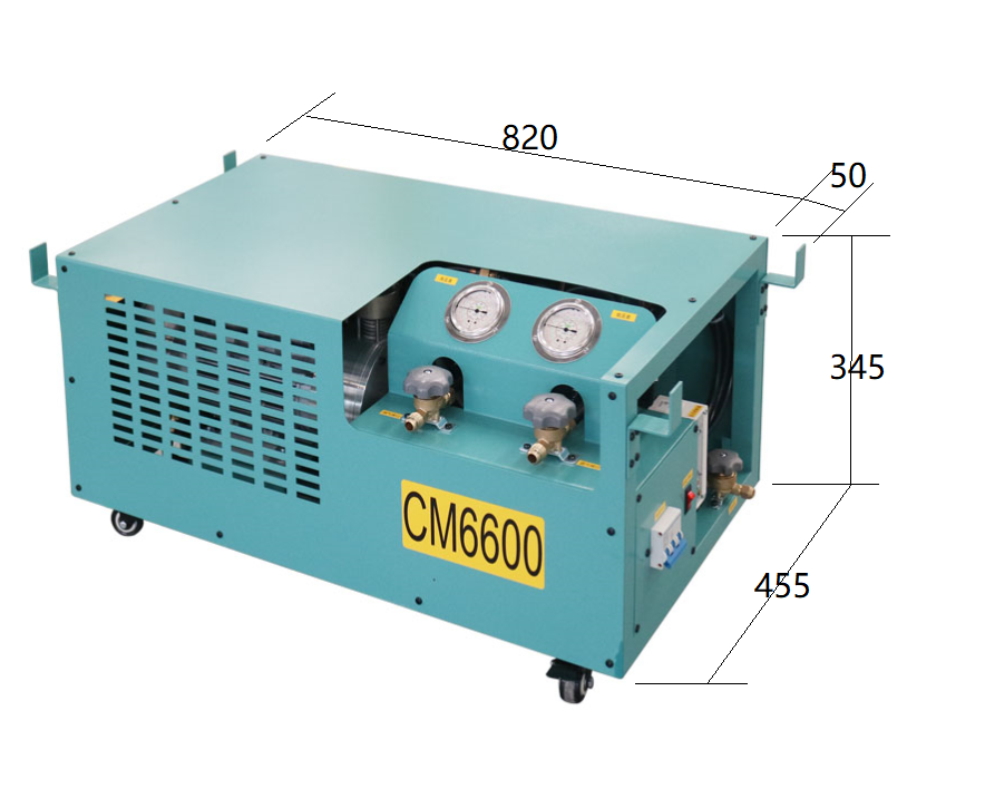 360mm Width R410A Refrigerant Gas Recovery Unit Auto Ac Recovery System