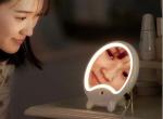 Desktop LED Light Makeup Mirror Mist Humidifier For Beauty Salon