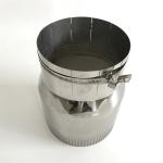 Adjustable Single Wall Stove Pipe , Single Skin Stainless Steel Flue Pipe