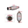 Buy cheap TWC 2.25'' Ceramic Coating Three Way Catalytic Converter Euro 2 3 4 from wholesalers