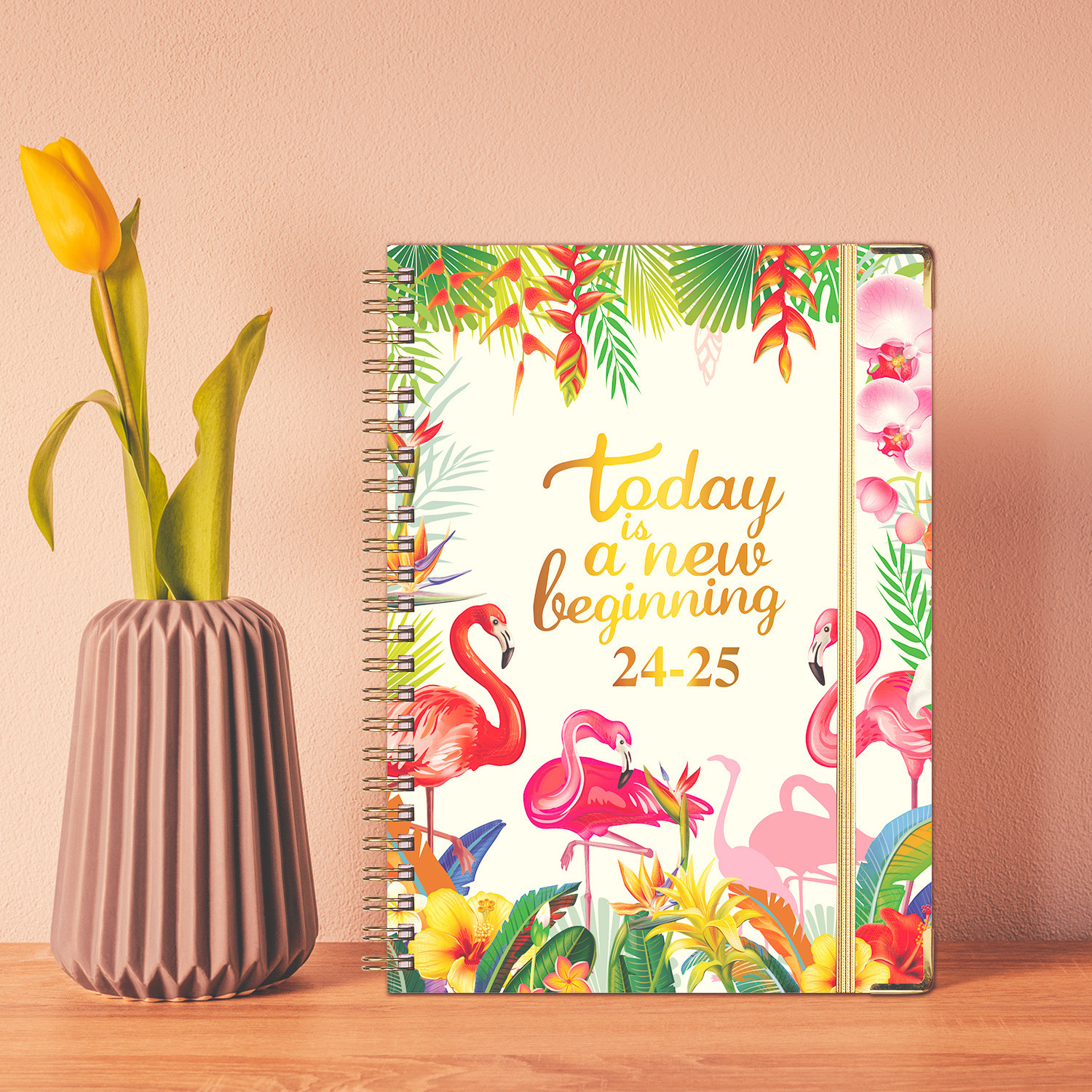 Monochrome Notebook With Embossed Design Technique Customized Colour In Monochrome Color Scheme