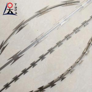 Wholesale Iron Farm Safety Concertina Blade Fencing Security Wire Roll 450mm-900mm from china suppliers