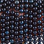 8mm Ink Blue Tiger's Eye Gemstone Pink Crystal Stone Beads For Jewelry Making