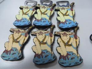 Wholesale Cute 3D Cartoon Character Shape Soft PVC Fridge Manget Bottle Opener for Club Beer Promotion from china suppliers