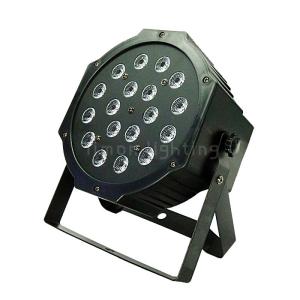 Wholesale Cheap Price 18pcs 1w/3w RGB Indoor LED Plastic Par Stage Lights DMX512 from china suppliers