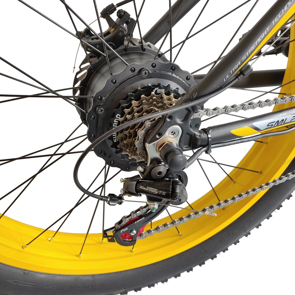 48V Fat Tyre Electric Bike , Electric Bike 26 Inch 80-100km Pedal Assist Mode