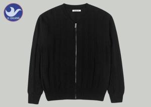 Wholesale Winter Mens Full Zip Cardigan Sweater , Mens Long Knit Cardigan Anti - Pilling from china suppliers