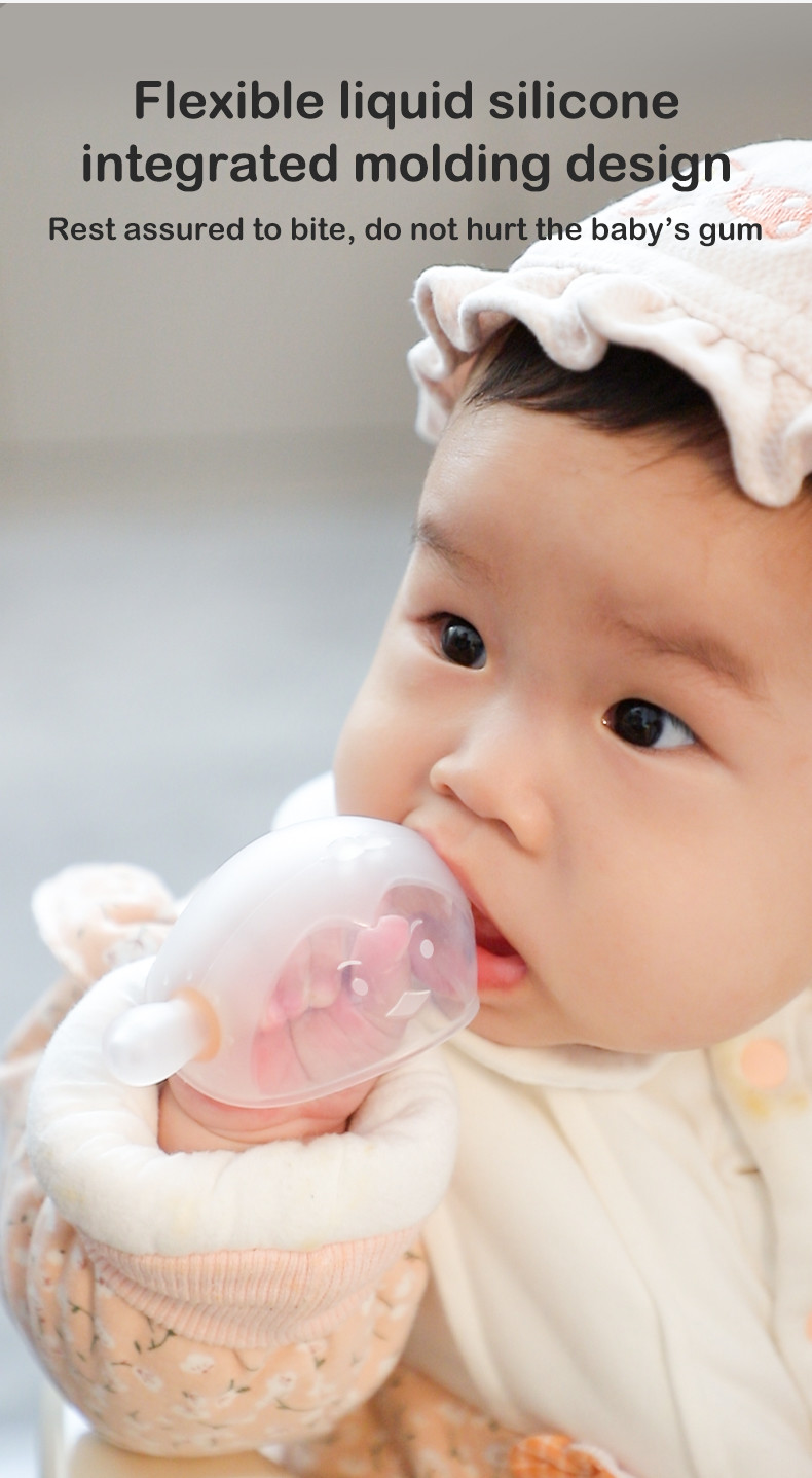 Custom Logo Silicone Teether Acceptable OEM/ODM Teething Toy Babies Retail Box Package