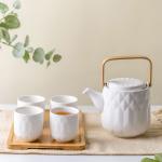 Japanese Tea Cup Set Porcelain Teekanne Set Green Afternoon Cup And Saucer With