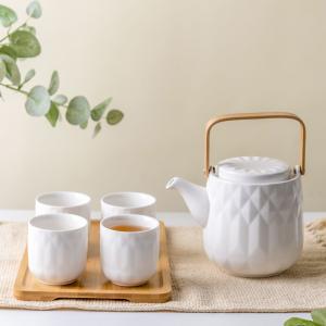 Wholesale Japanese Tea Cup Set Porcelain Teekanne Set Green Afternoon Cup And Saucer With Tray from china suppliers