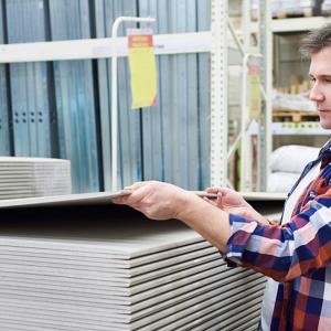 Wholesale 1220 X 2440mm Paper Faced Gypsum Board , Waterproof Plaster Board OEM from china suppliers
