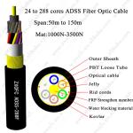 Outdoor Single Mode 288 Core Fiber Optic Cable Anti Tracking Outer Sheath