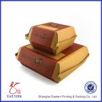 Customized Size 350gsm Kraft Cardboard Packaging Boxes For Hamburger