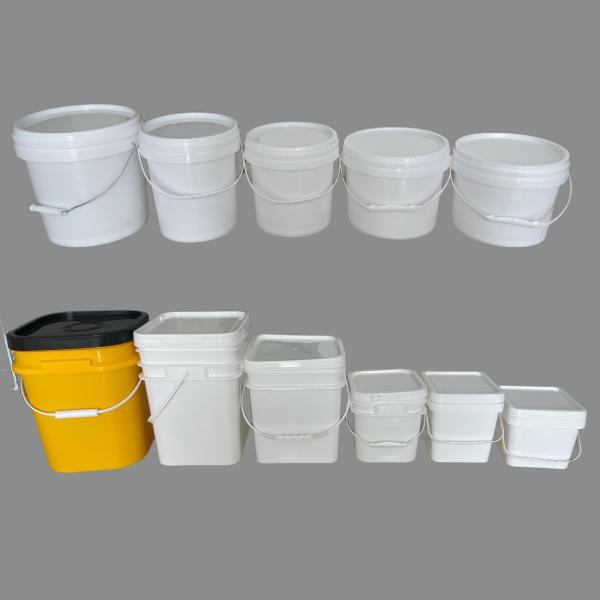 Clear Buckets 1L 2L 3L 1 Gallon Food Grade Unbreakable Plastic Bucket 1.0 to 2.5 MM