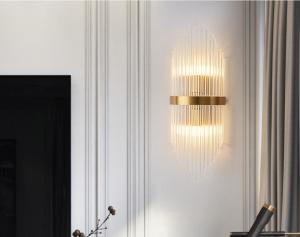 Wholesale High Brightness Indoor Modern Wall Sconces 7000lm E14*2 Crystal Sconce Lights from china suppliers
