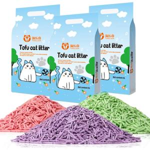 Wholesale Odor Control Bulk Cat Litter Lavender Tofu Cat Litter Bulk Environmentally Friendly from china suppliers