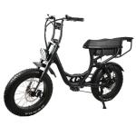 Step Through Battery Position 20inch Fat Tire Electric Bike Chopper 1000w Beach