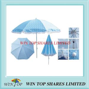 Wholesale Printed Beach Umbrella Parasol with Lace from china suppliers