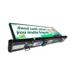 High Brightness P2.5 Taxi Top Advertising Signs GPS LED Taxi Top Advertising