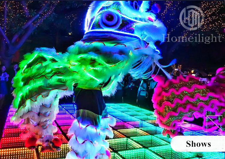Toughened Glass LED Dance Floor with 50000 Hours Working Lifetime and Portable Design