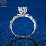 Personalized 925 Silver Wedding Rings With Diamonds