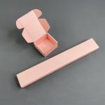 Corrugated Lipstick Mailer Box With Logo, Pink Mailing Paper Box For Packaging,