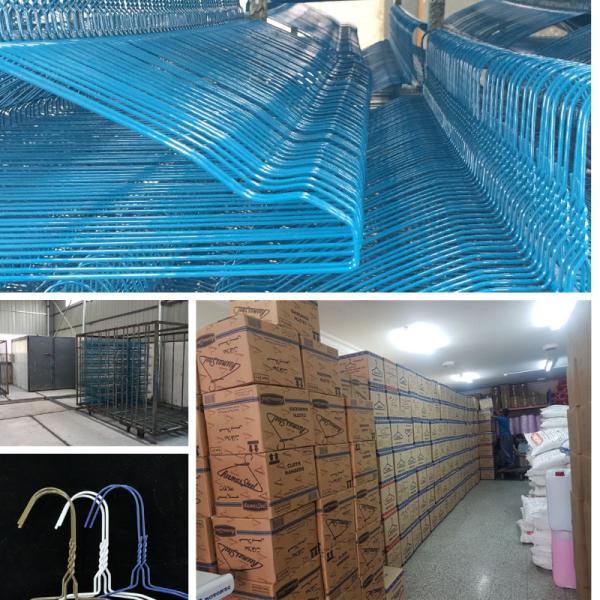2.3mm Laundry White Wire Hangers Low Carbon Metal Material 500PCS Per Box