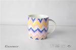 Bright Colorful Fine Bone China Mugs , Ceramic Travel Coffee Cup With Logo