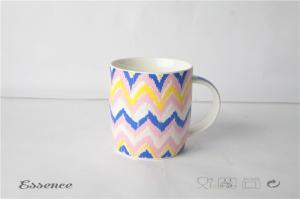 Wholesale Bright Colorful Fine Bone China Mugs , Ceramic Travel Coffee Cup With Logo Printing from china suppliers