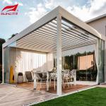Outdoor 3x4m Louvered Motorized Aluminum Pergola White Waterproof Pergolaproof