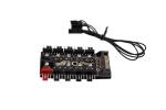 ST 10 Way Motherboard 4Pin PWM hub and extension link cable Adapter Splitter