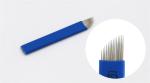 12, 13, 14, 16, 17, 18 and 18U Blue Microblading Disposable and Sterile Tattoo