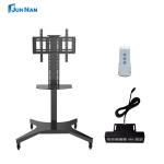 Motorized Remote TV Lift 25mm/S Black Tv Stand Trolley Height Adjuster