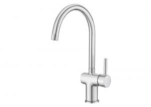 Wholesale Single Chrome Handle Brass Kitchen Mixer Faucet With Adjustable Speed T8006 from china suppliers