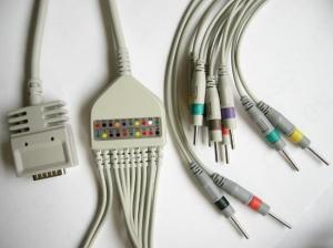 Wholesale EK-10 Surgical Plastic EKG Machine Cable Single Piece IEC And AHA from china suppliers