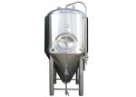 Silver Stainless Steel 304 / 316L Conical Beer Fermenter With 1000l Capacity