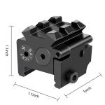Mini Red Laser Sight With Picatinny Rail Mount