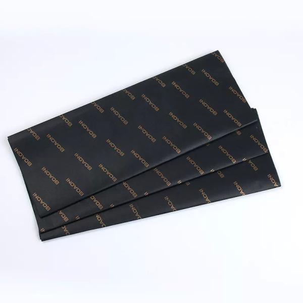 Black Gift Happy Birthday Christmas Tissue Paper Wrap Custom Logo For Shoe