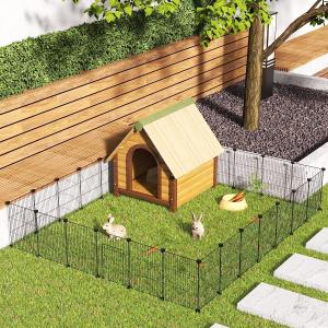Wholesale Pet Playpen,Small Animals Cage DIY Wire Portable Yard Fence with Door Puppies, Kitties, Bunny, Turtl from china suppliers