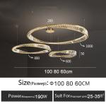 Nordic Luxury Ceiling Lamp Creative Living Room Dining Room Crystal Ceiling