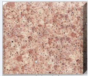 Wholesale Pink Crystal Engineered Quartz Tile , Solid Polished Quartz Kitchen Countertops from china suppliers