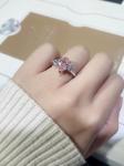 2.43ct Lab Diamond Jewelry Pink Pear Shaped Diamond Ring VS2-VVS1