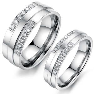 Wholesale Tagor Jewelry Super Fashion 316L Stainless Steel couple Ring TYGR149 from china suppliers